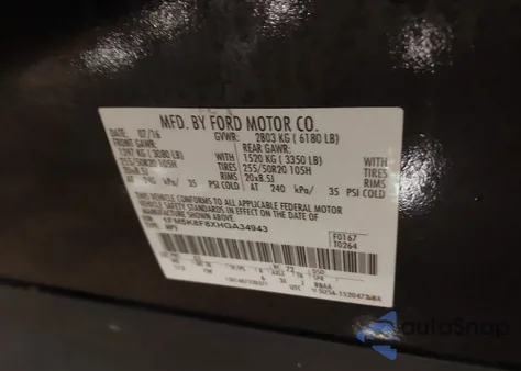 2017 Ford Explorer Limited z USA, uszkodzony, nr VIN 1FM5K8F8XHGA34943